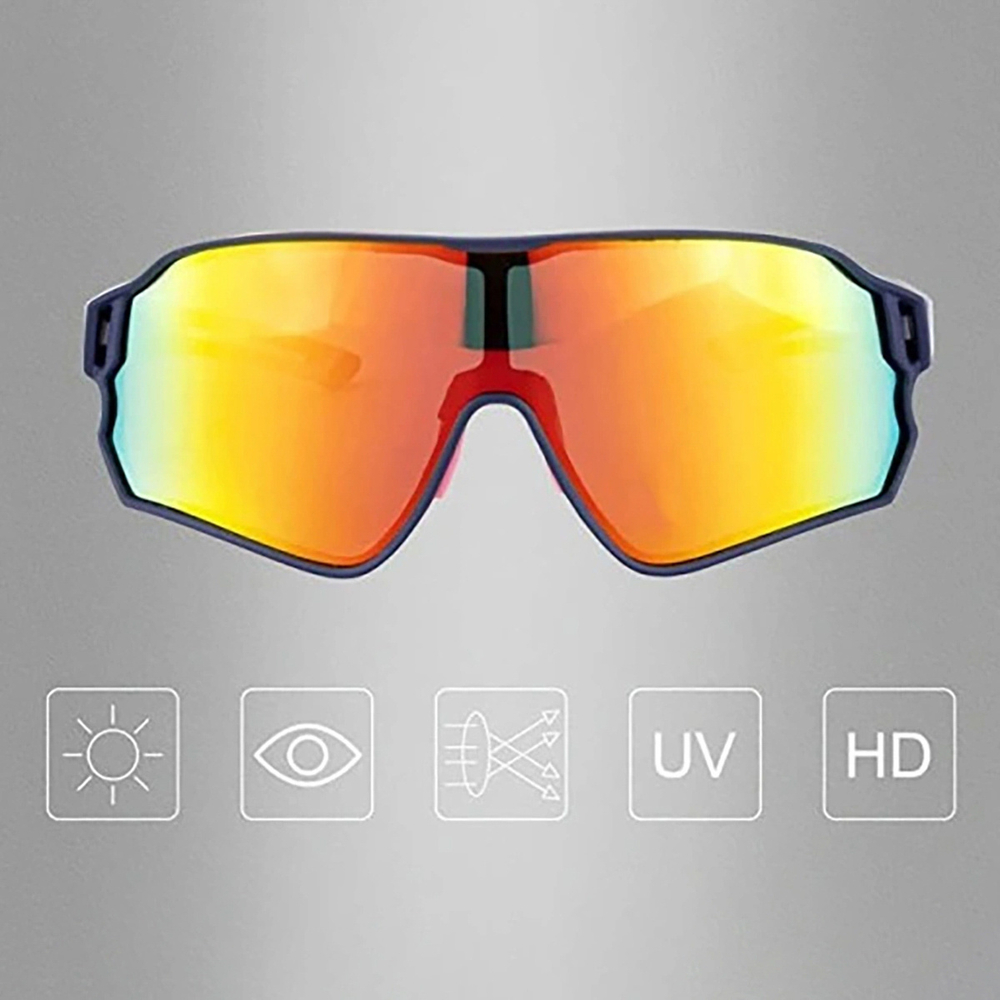 Rockbros 10134PL Polarized Cycling Glasses - Blue and Pink - OUTLET