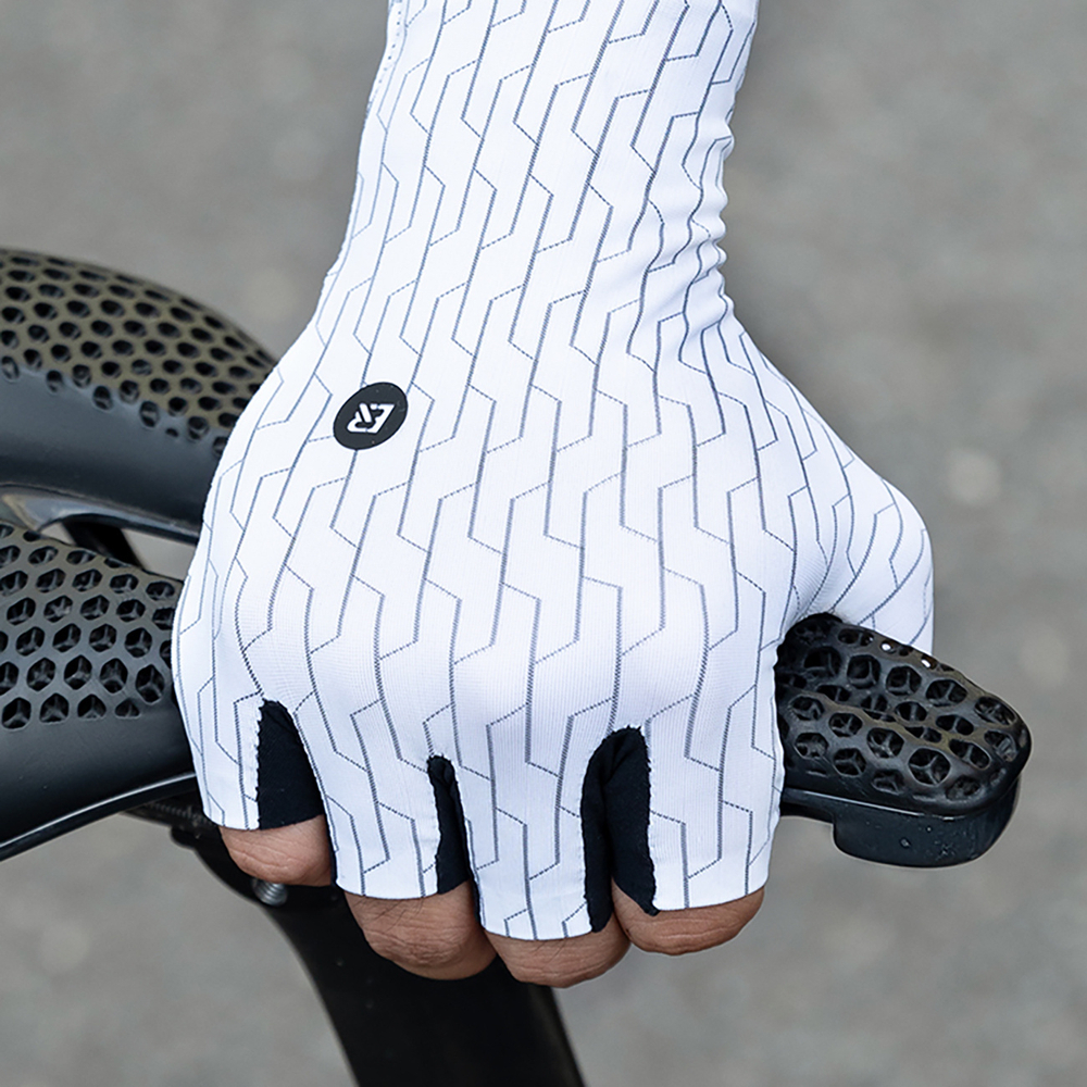Rockbros Road Cycling Gloves Size: L - Black and White - OUTLET