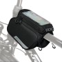 Wozinsky frame bike bag + detachable phone cover up to 6.5 &amp;quot;1.5l black (WBB7BK)