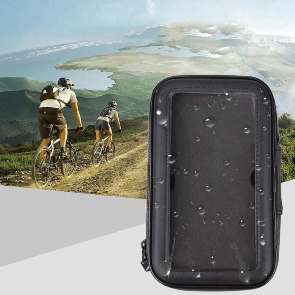 Bicycle waterproof motorcycle phone holder bag saddlebag for handlebar XL (max phone size: 165 mm x 80 mm) black (without handlebar mount)