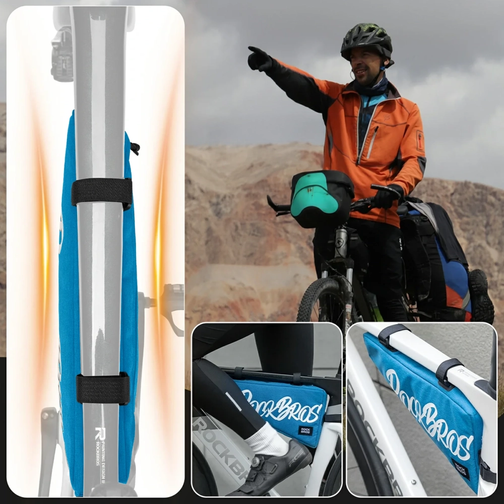 Rockbros G008 Flash Journey Triangle Frame Bike Bag XL 1.9 l - Blue