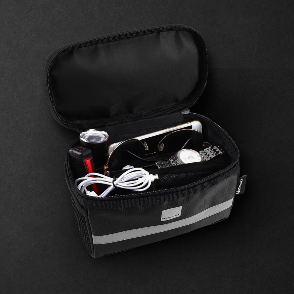 Wozinsky Bike Handlebar Bag with Phone Case 2L Black (WBB12BK)