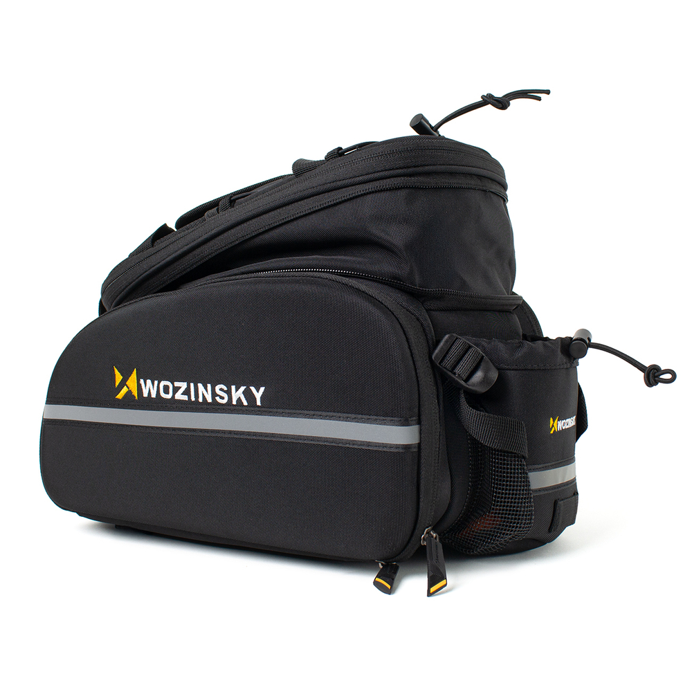 Wozinsky large bike rack bag 35l + rain cover black (WBB19BK)