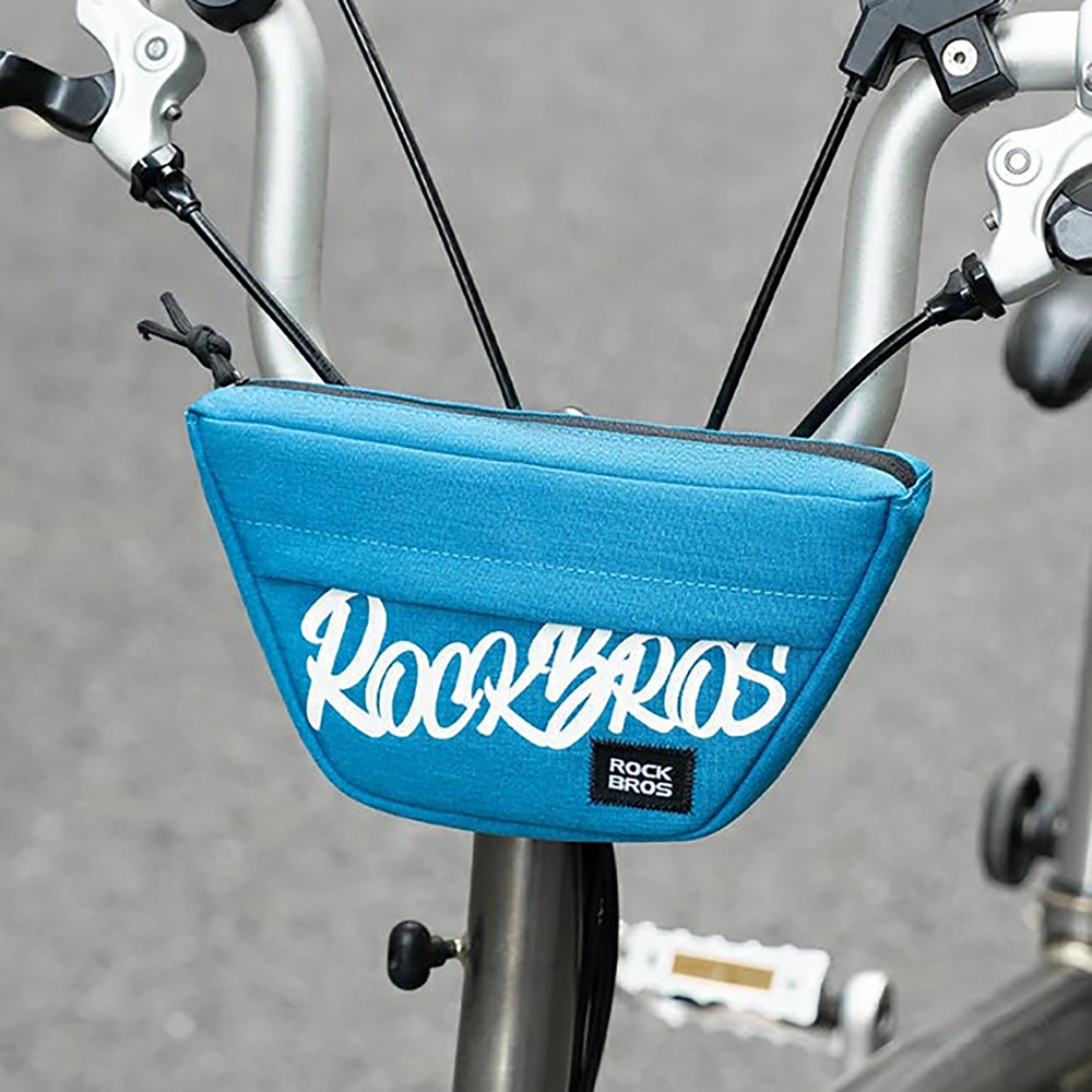 Rockbros G011 Flash Journey trapezoidal handlebar bike bag 0.7 l - blue