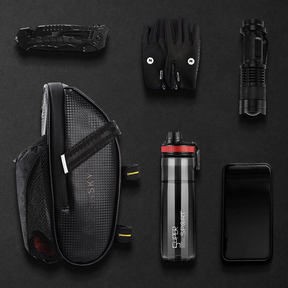 Wozinsky Bicycle Saddle Bag 1.5L Black (WBB20BK)