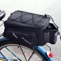 Wozinsky Bike Pannier Rack Bag with Shoulder Strap 9L (Rain Cover Included) Black (WBB22BK)