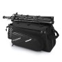 Wozinsky Bike Pannier Rack Bag with Shoulder Strap 9L (Rain Cover Included) Black (WBB22BK)