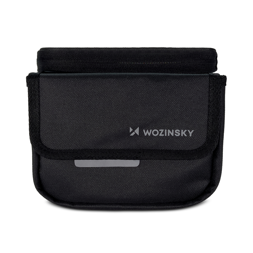 Wozinsky bicycle frame bag, waterproof phone case, 1.5l, black (WBB26BK)