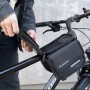Wozinsky bicycle frame bag, waterproof phone case, 1.5l, black (WBB26BK)