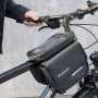 Wozinsky bicycle frame bag, waterproof phone case, 1.5l, black (WBB26BK)