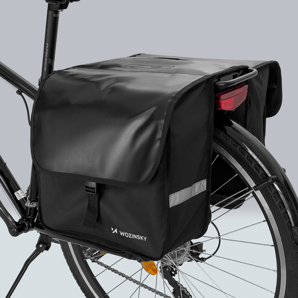 Wozinsky Double Bike Pannier for Trunk 28L Black (WBB34BK)