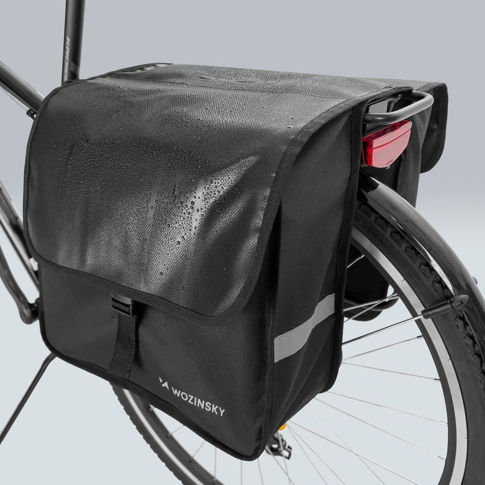 Wozinsky Double Bike Pannier for Trunk 28L Black (WBB34BK)